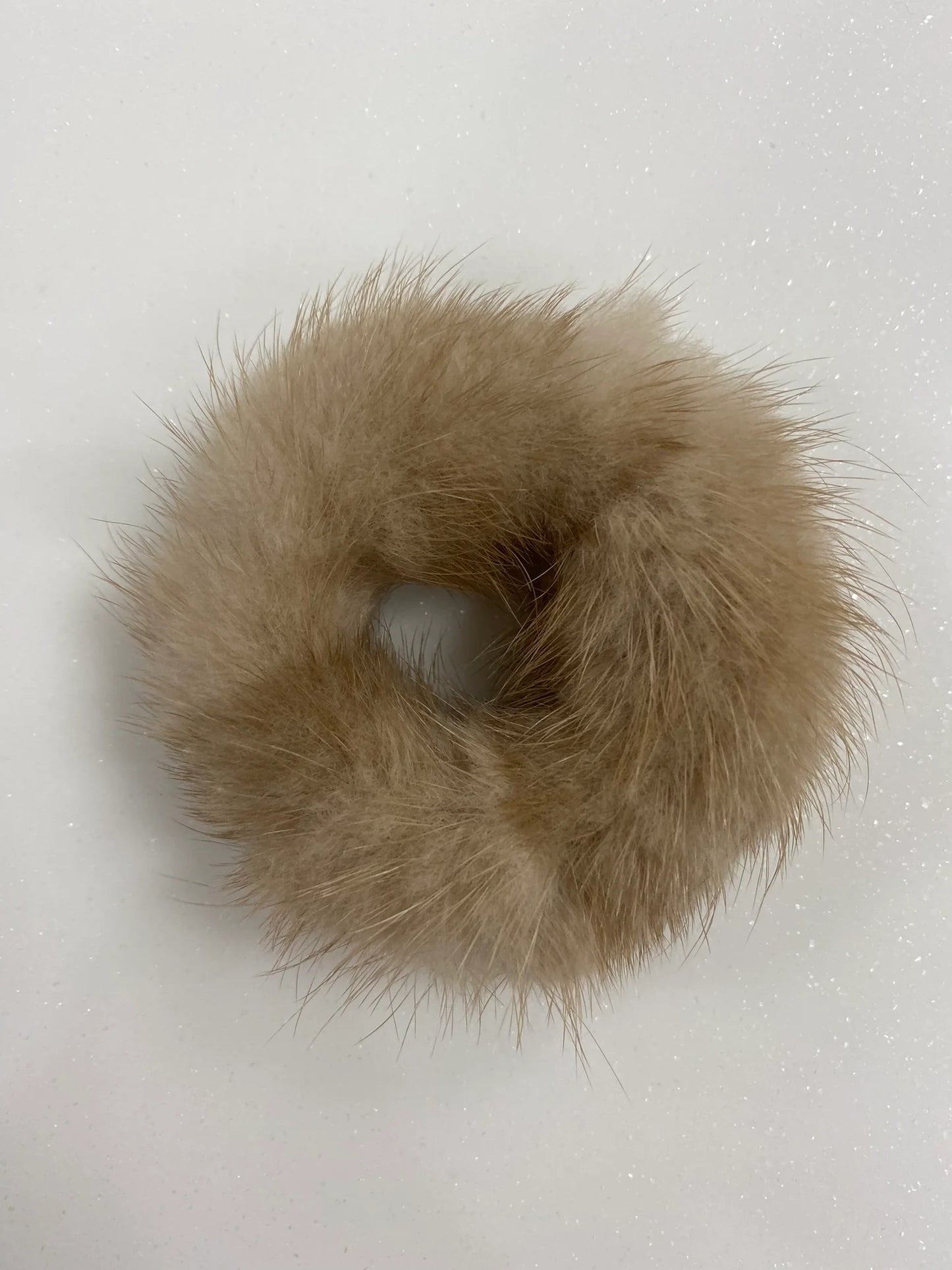 Mink Fur Scrunchie
