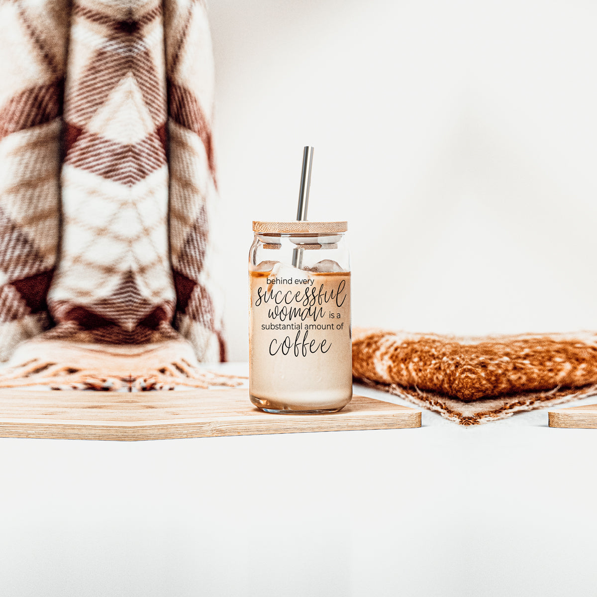 Successful Woman Glass Can