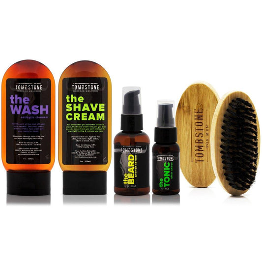 The Man of Honor Beard Care Kit - The Wash, The Shave Cream, The Beard, The Tonic, & The Beard Brush