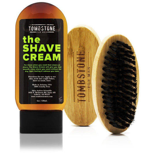 The Shave Cream & The Beard Brush Set