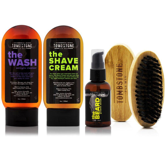 The Tamed Beard Ultra Beard Care Set - The Wash, The Shave Cream, The Beard, & The Beard Brush