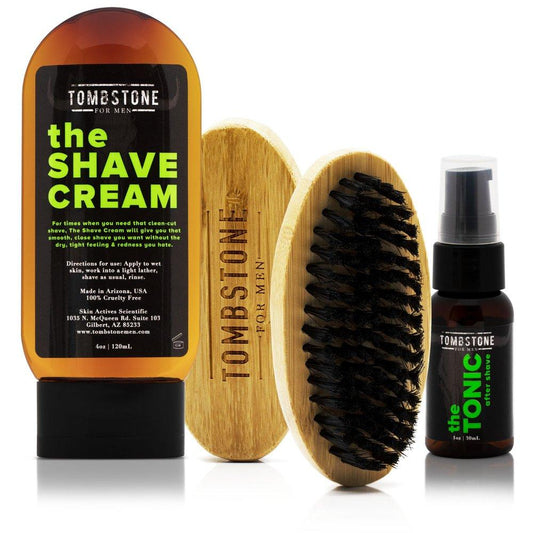 The Tonic After Shave & The Shave Cream Kit w/ The Beard Brush