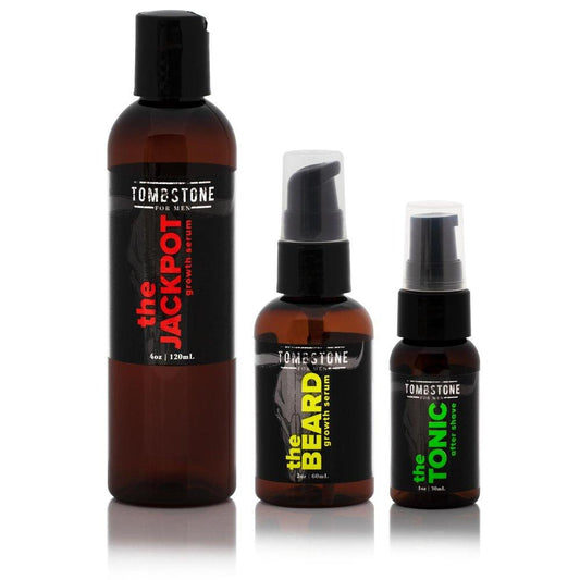 The Ultimate KGF Hair & Beard Growth Serum Set w/ The Tonic After Shave