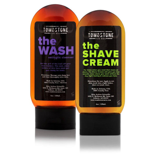 The Wash Salicylic Cleanser & The Shave Cream Set