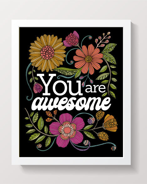 You Are Awesome Greeting Card – Positive & Encouraging Message
