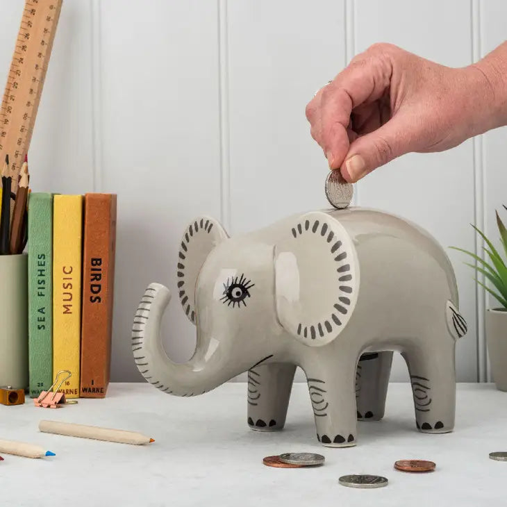 Handmade Elephant Money Box