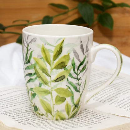 Set Of Four Tropical Season Series Ceramic Mugs