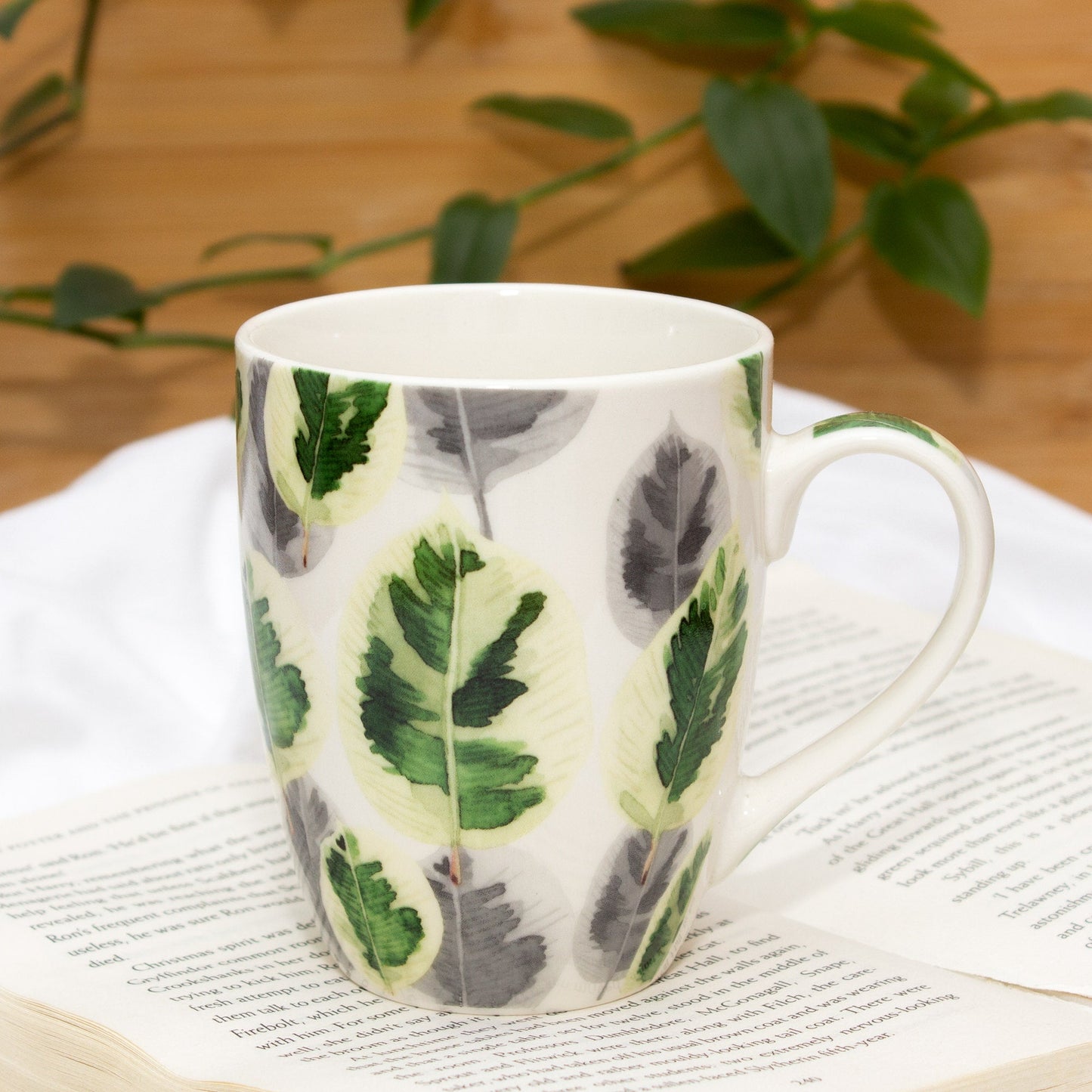 Set Of Four Tropical Season Series Ceramic Mugs