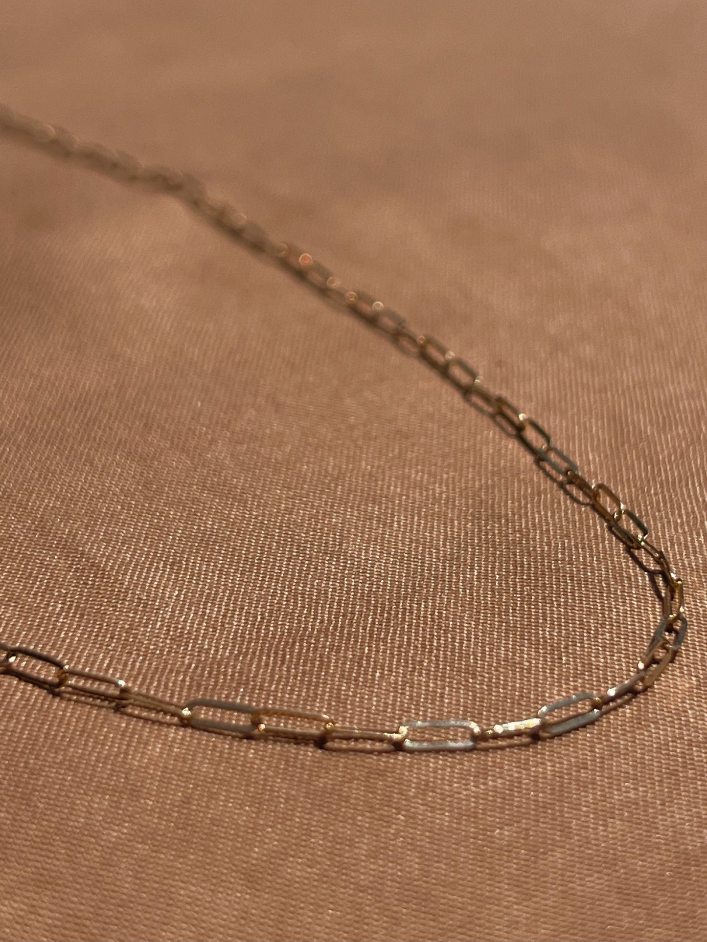 14k Yellow Gold Link Necklace by Toasted Jewelry