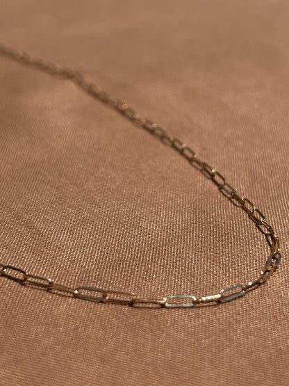 14k Yellow Gold Link Necklace by Toasted Jewelry