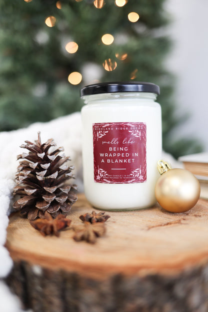 "Being Wrapped In A Blanket" Candle