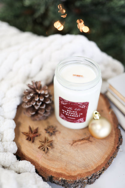 "Being Wrapped In A Blanket" Candle
