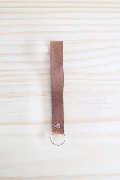Leather Keychain Wristlet