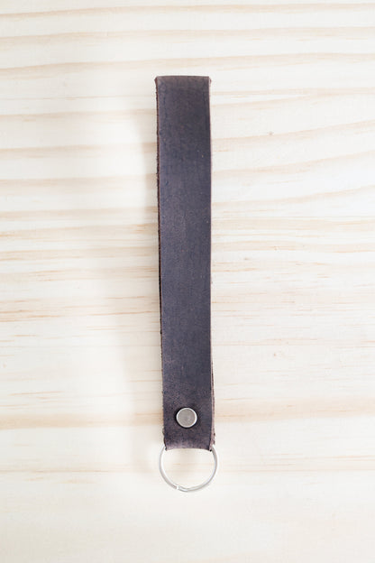 Leather Keychain Wristlet