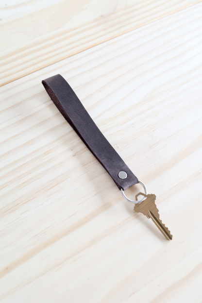 Leather Keychain Wristlet