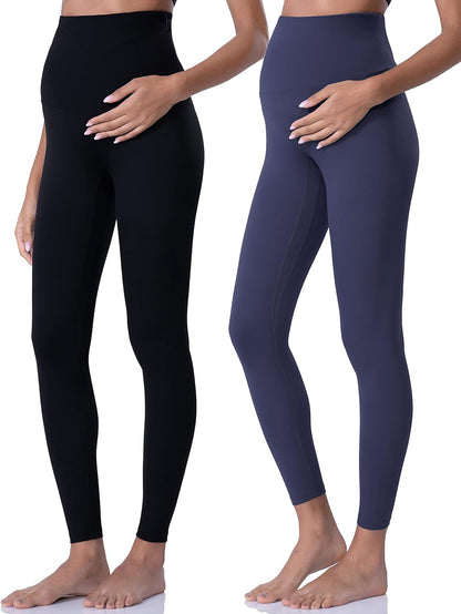 Women'S Maternity Leggings over the Belly Pregnancy Yoga Pants Active Wear Workout Leggings