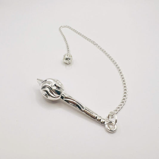 Silver Mace Pendulum by Peacefful Intentions