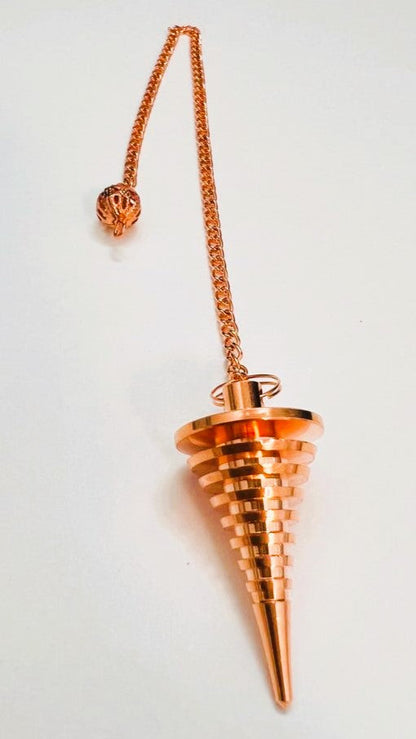 Copper  Solid Spiral Pendulum by Peacefful Intentions