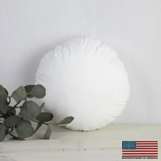 10" Round Down Alternative Hypoallergenic Pillow Insert