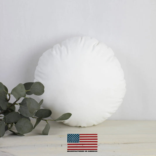 10" Round Hypoallergenic Polyester Pillow Insert