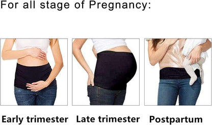 Womens Maternity Belly Band for Pregnancy Non-Slip Silicone Stretch Pregnancy Support Belly Belt Bands…