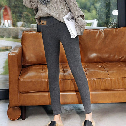 Fleece Leggings for Women plus Size, Womens Winter Thick Warm Long Pants Basic Fleece Lined Leggings