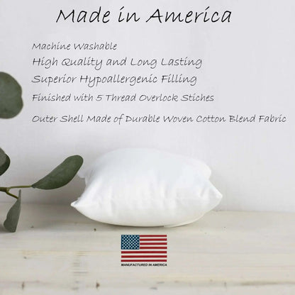 10x10 Hypoallergenic Polyester Pillow Insert