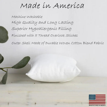 10x10 Down Alternative Hypoallergenic Pillow Insert