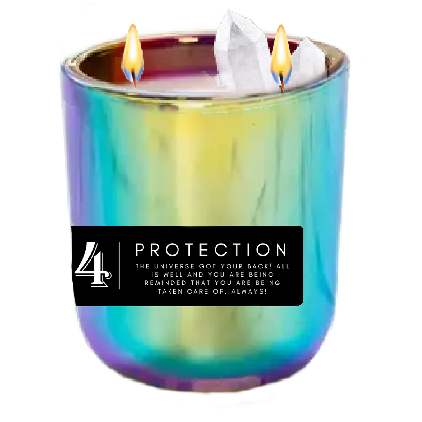 444 Angel Number Candle (Protection) by Energy Wicks