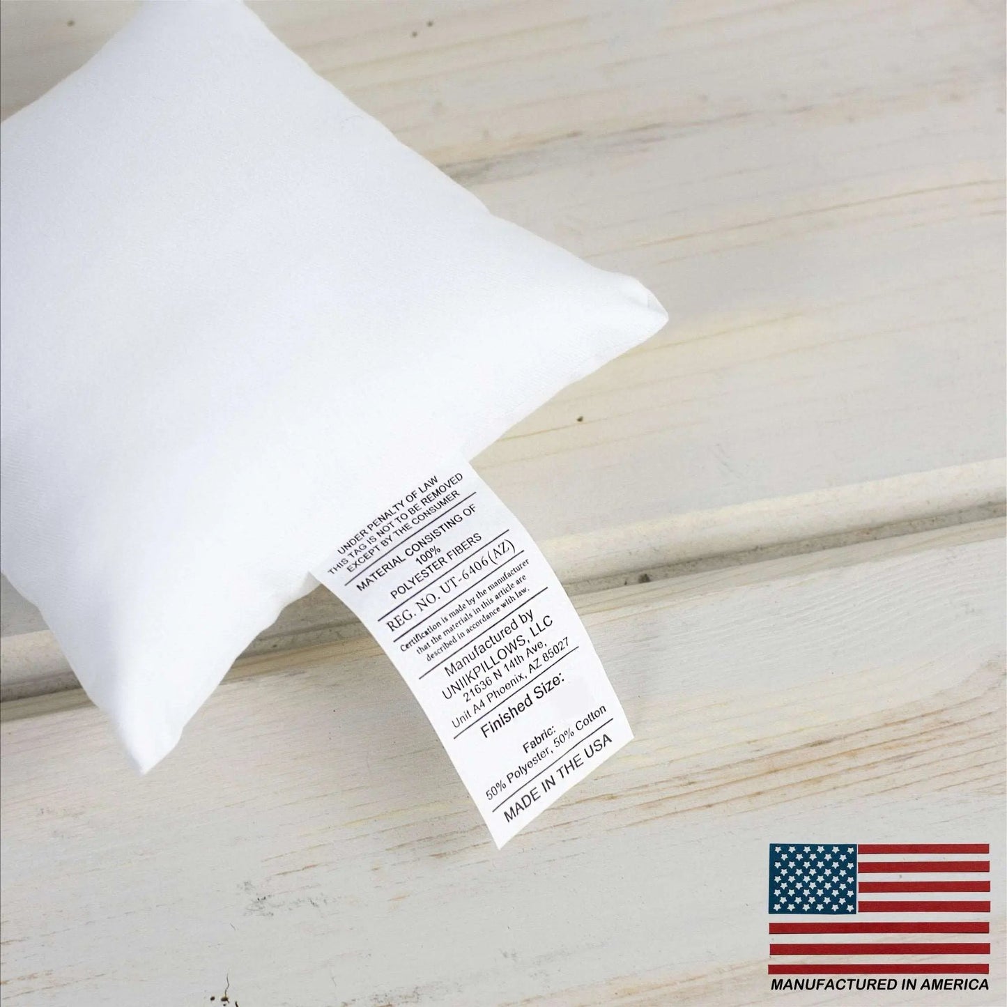 11x11 Down Alternative Hypoallergenic Pillow Insert