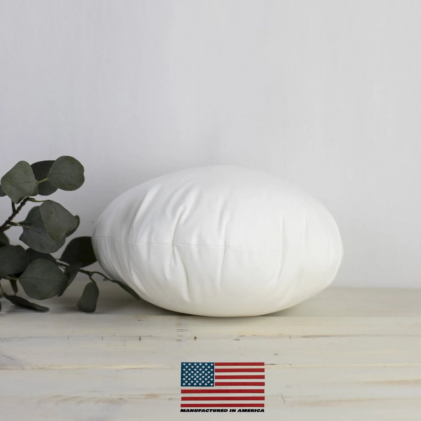 12" Round Hypoallergenic Polyester Pillow Insert