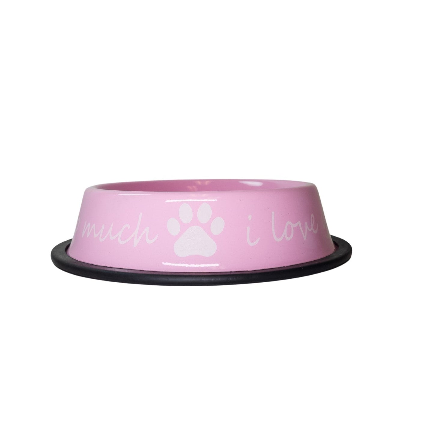 I LOVE YOU SO MUCH Stainless Steel Dog Bowl 24oz