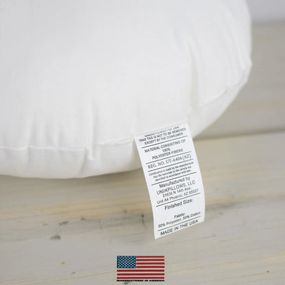 14" Round Hypoallergenic Polyester Pillow Insert