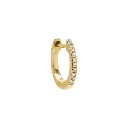 Diamond Huggie Earring 14K by By Adina Eden