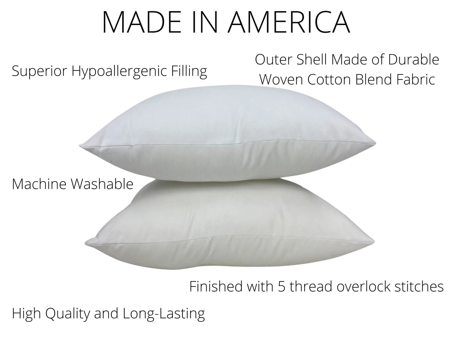 14x40 Down Alternative Hypoallergenic Polyester Pillow Insert