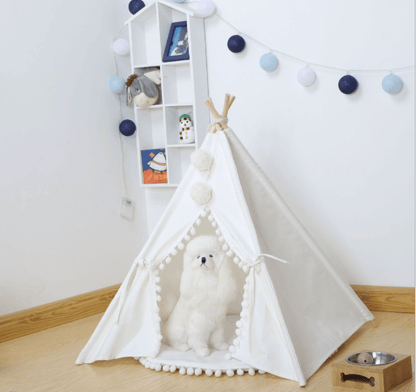 Cozy Haven Pet Teepee: A Stylish Retreat For Your Furry Friend by Dog Hugs Cat