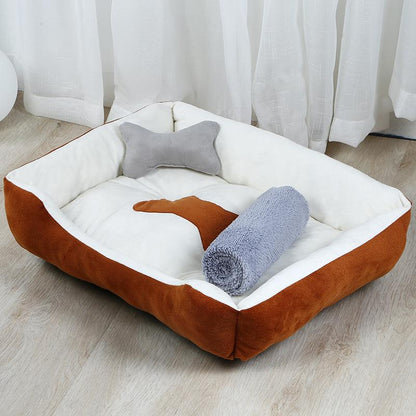 Cozy Retreat Large Dog Bed by Dog Hugs Cat