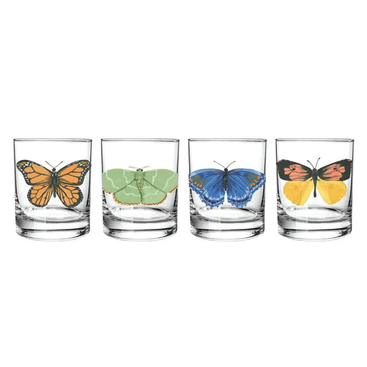 Butterfly Short Juice Glass Set