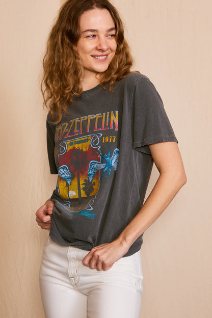 Led Zeppelin Inglewood Sunkissed Gray Tee