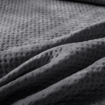 Kasentex Ultra Soft Plush Poly-Velvet Quilt Set, Queen, King, Room Decor, Graduation Gifts, Fathers Day Gift