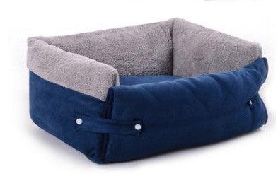 Luxury Haven Pet Retreat: Convertible Bed With Blanket by Dog Hugs Cat