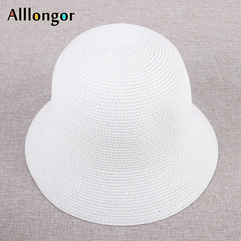 Foldable Sun Hats Women New 2024 Summer Sun Visor Protection Straw Hats Panama Beach Bucket Cap Sombreros De Mujer Sunhats