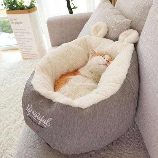 Snugglepaws Deluxe Cozy Cotton Dog Bed - Luxurious Sleeping Bag For Puppies And Small Dogs by SnugglePaws