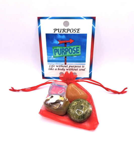 Purpose Crystal Healing Bag by Peacefful Intentions