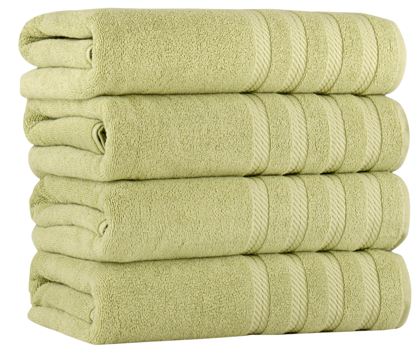 Antalya Turkish Cotton Luxury Bath Towels Set - 4 Pieces by Classic Turkish Towels