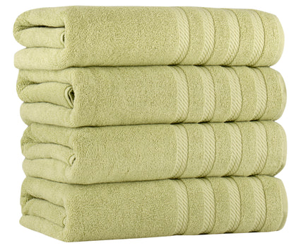 Antalya Turkish Cotton Luxury Bath Towels Set - 4 Pieces by Classic Turkish Towels