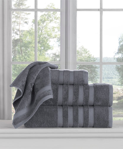 Italian Silk, Austrian Modal and Turkish Cotton Blended Luxury Towel Set of 4 by Classic Turkish Towels