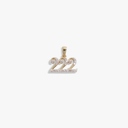 222 Sapphire Angel Number Amulet