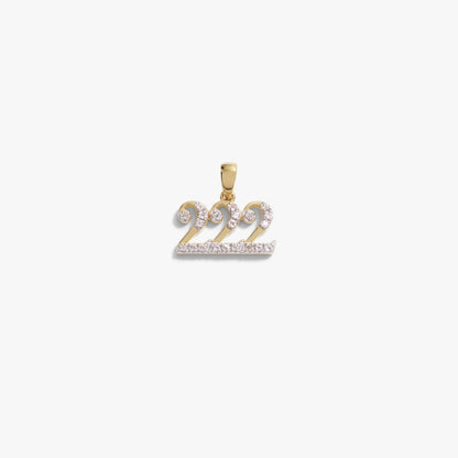 222 Sapphire Angel Number Amulet