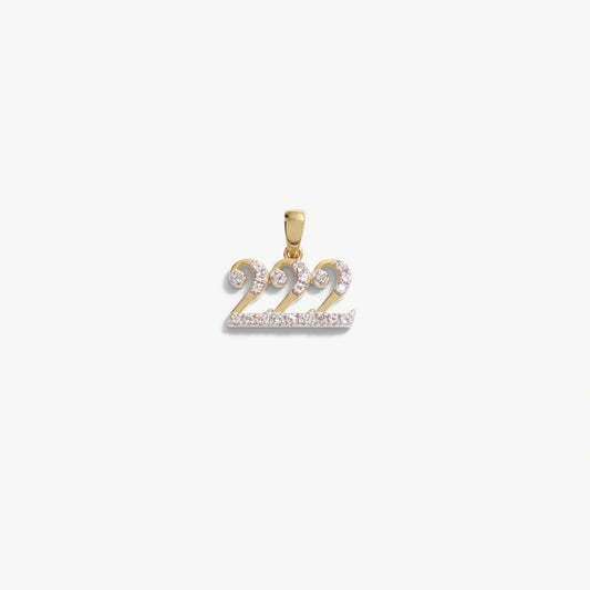 222 Sapphire Angel Number Amulet
